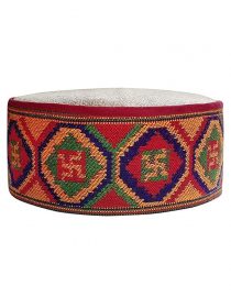 Kullu Caps  swastik Design Multicolour
