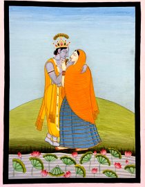 Kangra Painting Radha-Krishna love themes